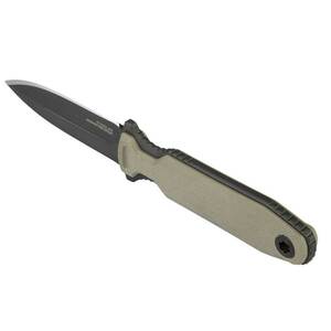 SOG Pentagon FX 3.41 inch Covert Fixed Blade Knife - Flat Dark Earth