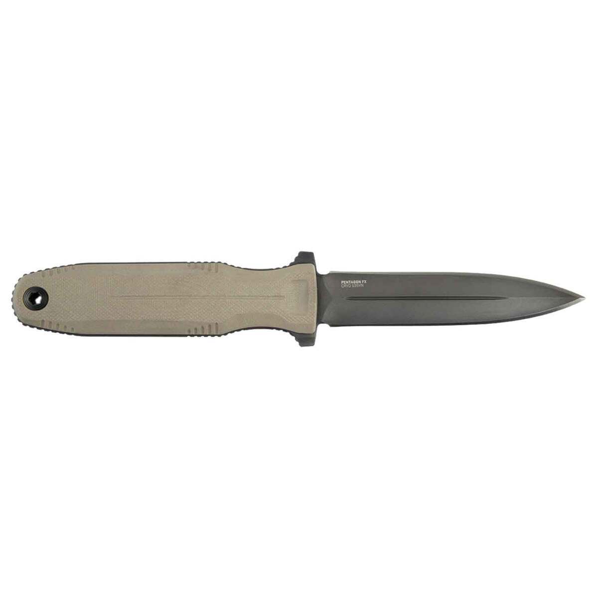 SOG Pentagon FX 4.77 inch Fixed Blade Knife - Flat Dark Earth SOG Pentagon FX 4.77 inch Fixed Blade Knife - Flat Dark Earth