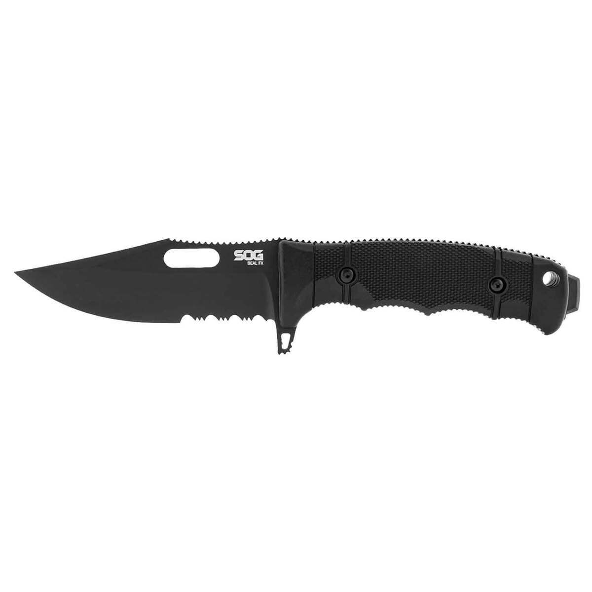 SOG Seal FX 4.3 inch Fixed Blade Knife - Black SOG Seal FX 4.3 inch Fixed Blade Knife - Black