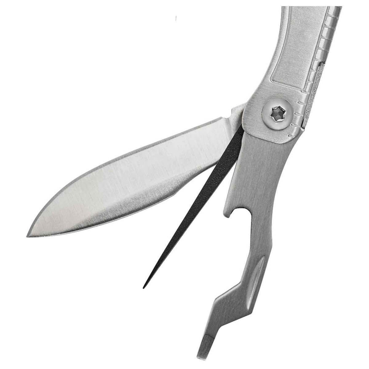 SOG Snippet Keychain Multi-Tool - Silver - Silver SOG Snippet Keychain Multi-Tool - Silver - Silver