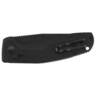 SOG-TAC AU 3.43 inch Tanto Plain Edge Automatic Knife - Black - Black