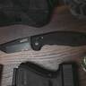 SOG-TAC AU 3.43 inch Tanto Serrated Edge Automatic Knife - Black - Black