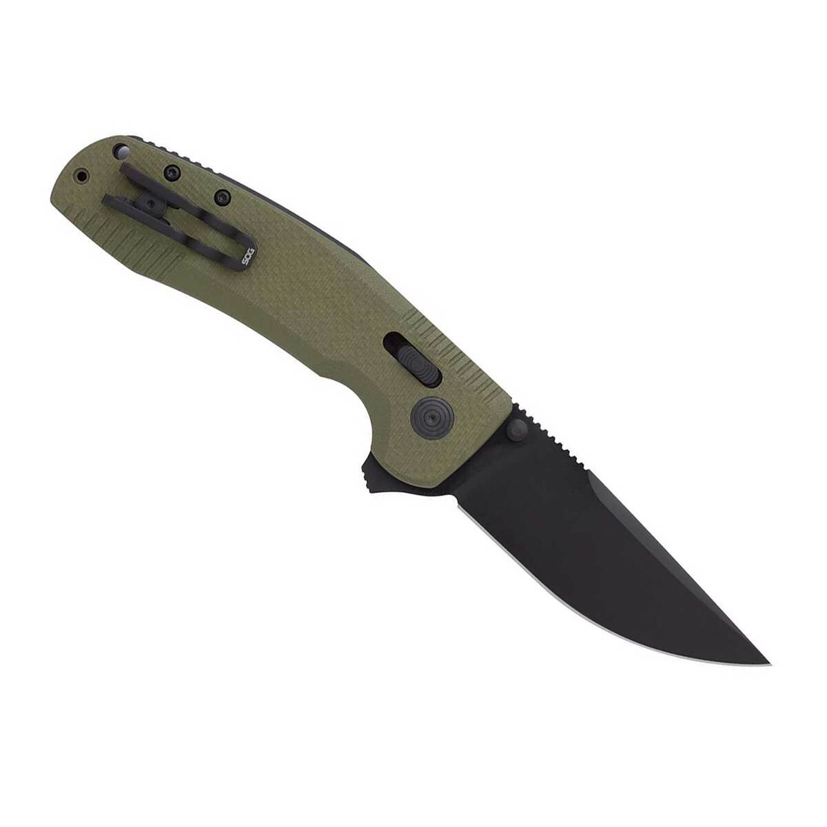 SOG-TAC XR 3.39 inch Folding Knife - OD Green SOG-TAC XR 3.39 inch Folding Knife - OD Green