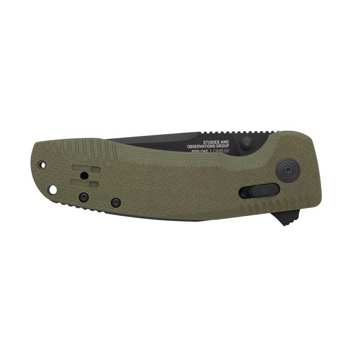 SOG-TAC XR 3.39 inch Folding Knife - OD Green SOG-TAC XR 3.39 inch Folding Knife - OD Green