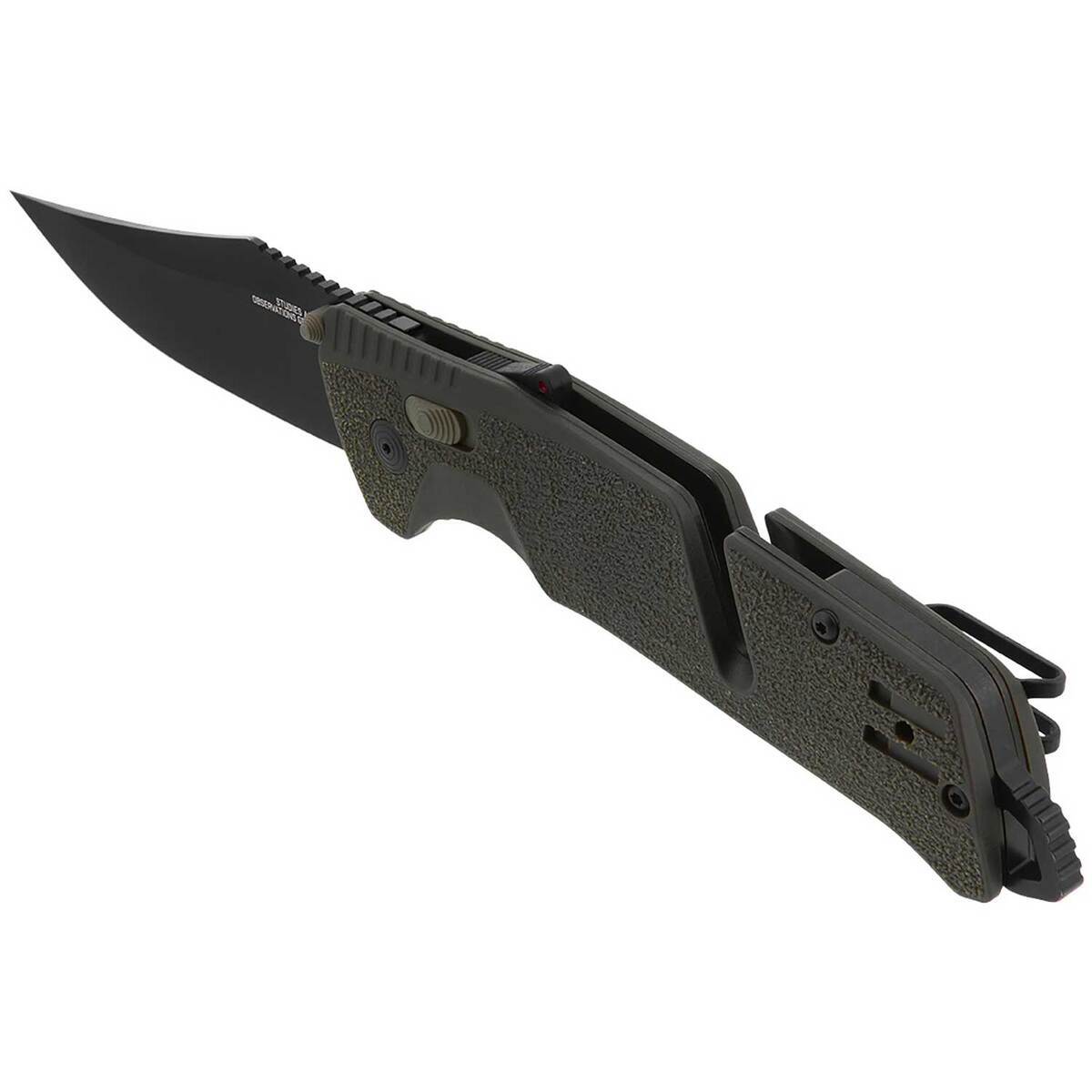 SOG Trident AT 3.7 inch Folding Knife - Olive Drab SOG Trident AT 3.7 inch Folding Knife - Olive Drab