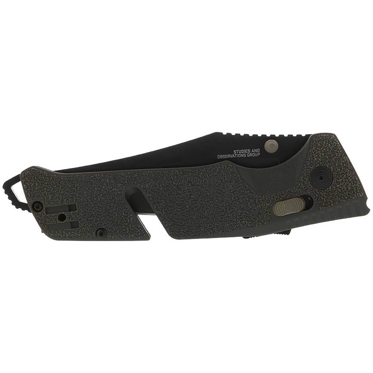 SOG Trident AT 3.7 inch Folding Knife - Olive Drab SOG Trident AT 3.7 inch Folding Knife - Olive Drab