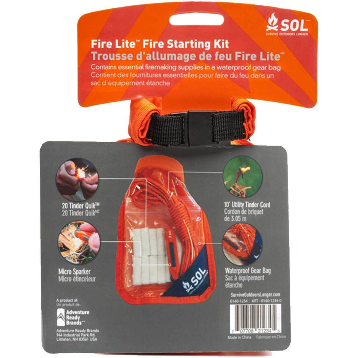 SOL Fire Lite Kit In Dry Bag SOL Fire Lite Kit In Dry Bag
