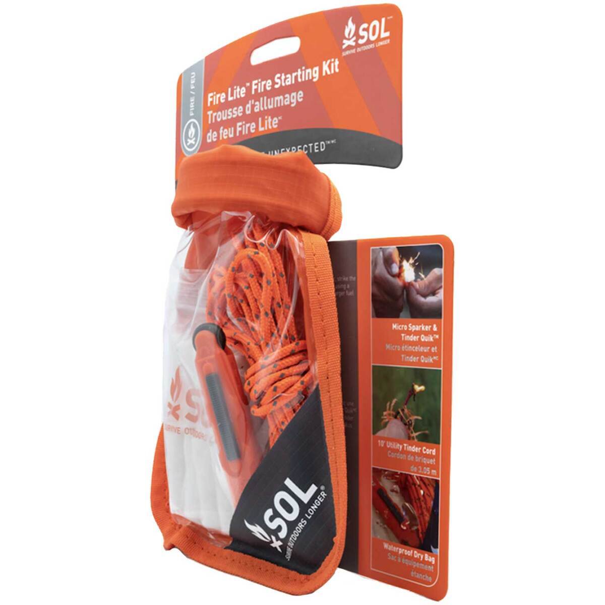 SOL Fire Lite Kit In Dry Bag SOL Fire Lite Kit In Dry Bag