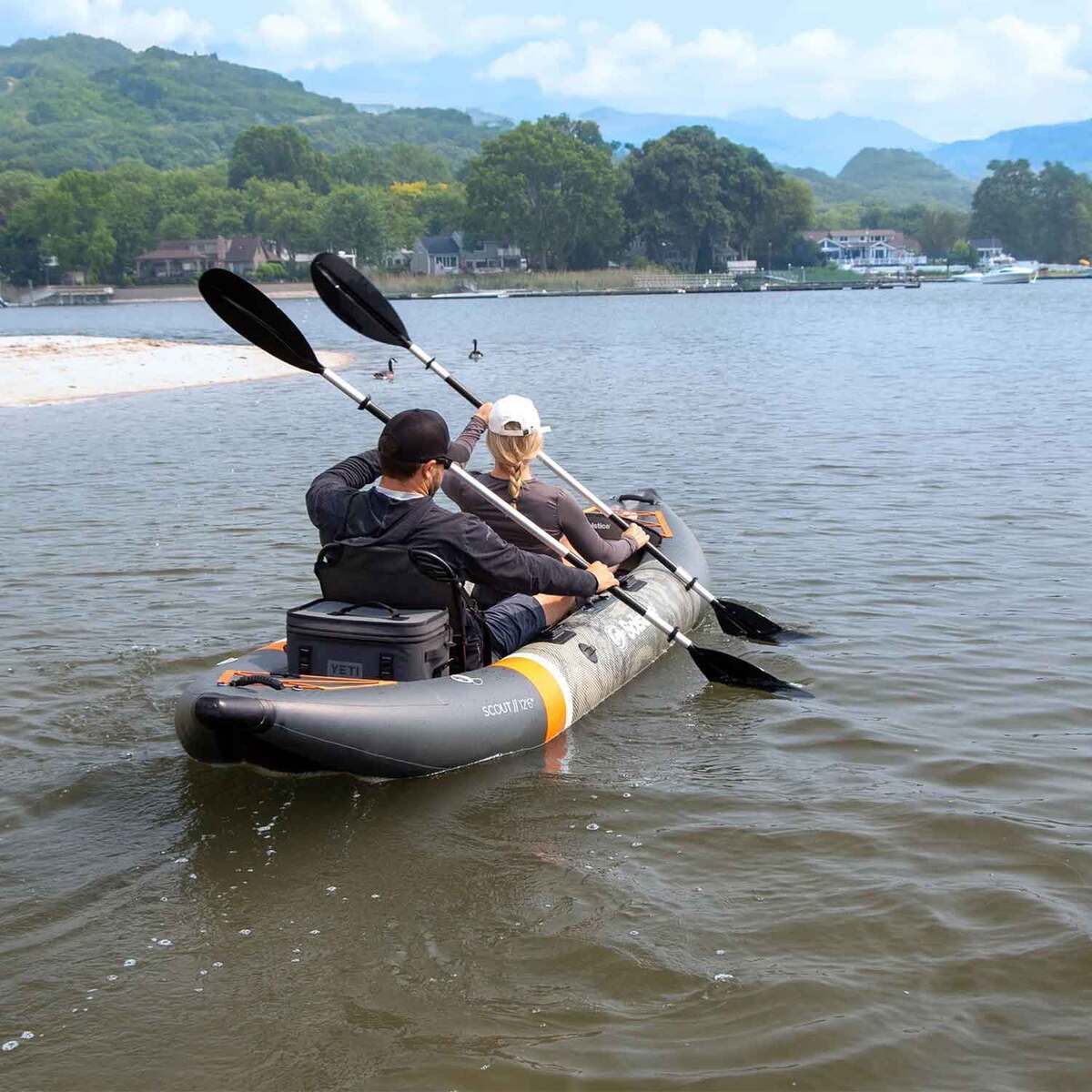 Solstice Scout Fishing Inflatable Kayak - 12.5ft Gray - Gray Solstice Scout Fishing Inflatable Kayak - 12.5ft Gray - Gray