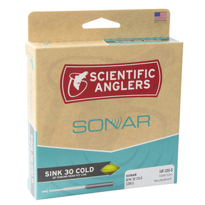 Scientific Anglers Sonar Cold Sinking Fly Fishing Line - Yellow/Black WF200S 105ft Scientific Anglers Sonar Cold Sinking Fly Fishing Line - Yellow/Black WF200S 105ft