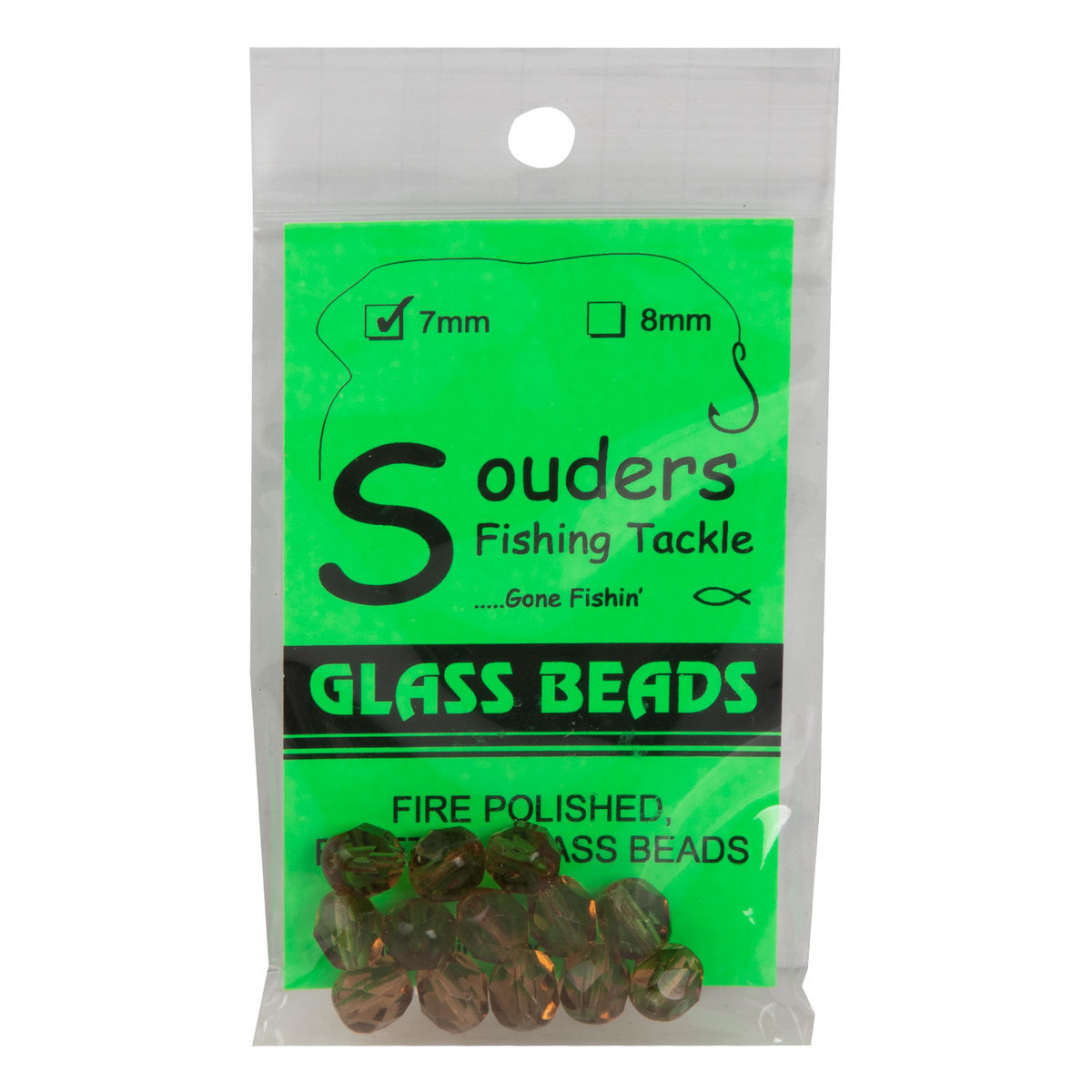 Souders Fishing Tackle Glass Beads Lure Component - Brown 8mm - Brown 8mm Souders Fishing Tackle Glass Beads Lure Component - Brown 8mm - Brown 8mm