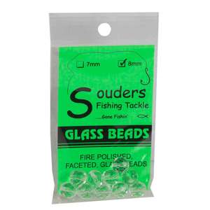 Souders Fishing Tackle Glass Beads Lure Component - Clear 8mm