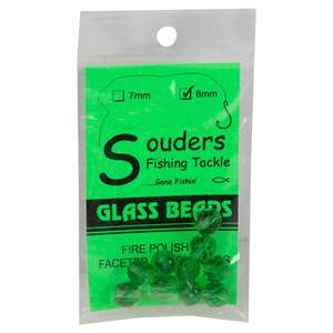 Souders Fishing Tackle Glass Beads Lure Component - Green 8mm