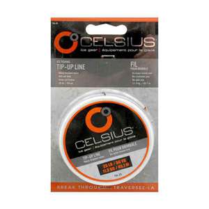 South Bend Celsius Braided Nylon Ice Fishing Tip Up Line - Black, 25lb, 50yds