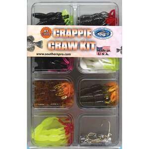 Southern Pro Crappie Craw Kit - Assorted, 81pc