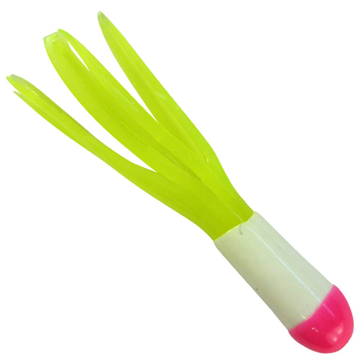 Southern Pro Tricolor Lit'l Hustler Tubes - Pink/White/Chartreuse, 1-1/2in, 10pk - Pink/White/Chartreuse Southern Pro Tricolor Lit'l Hustler Tubes - Pink/White/Chartreuse, 1-1/2in, 10pk - Pink/White/Chartreuse