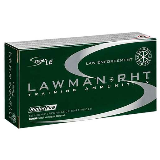 Speer Lawman Training RHT 40 S&W 125Gr Handgun Ammo Ammo - 50 Rounds 50 Rounds Ammo