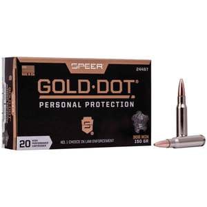 Speer Gold Dot 308 Winchester 150gr SP Rifle Ammo - 20 Rounds
