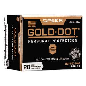 Speer Gold Dot 327 Federal Magnum 100gr HP Handgun Ammo - 20 Rounds
