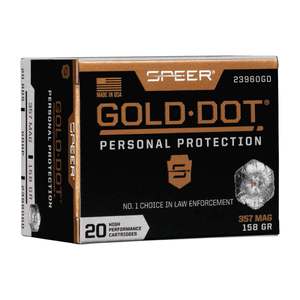 Speer Gold Dot 357 Magnum 158gr HP Handgun Ammo - 20 Rounds
