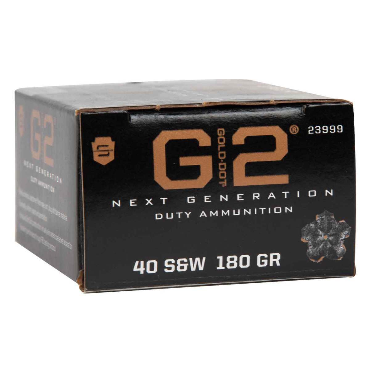 Speer Gold Dot 40 S&W 180gr G2 Handgun Ammo - 20 Rounds Speer Gold Dot 40 S&W 180gr G2 Handgun Ammo - 20 Rounds