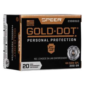 Speer Gold Dot 44 Special 200gr HP Handgun Ammo - 20 Rounds