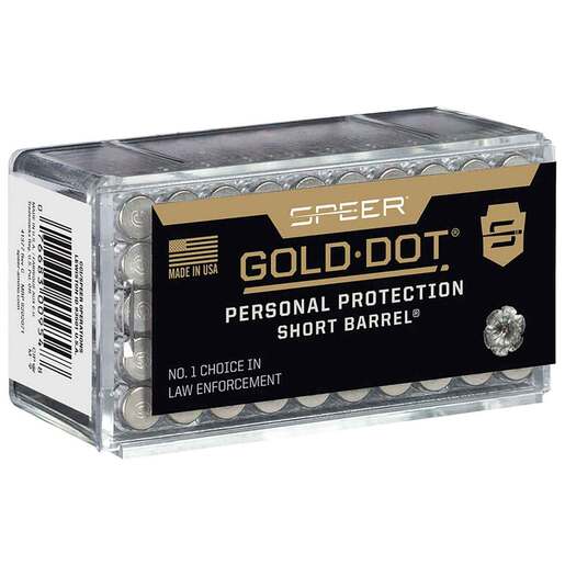 Speer Gold Dot Personal Protection Short Barrel 22 WMR (22 Mag) 40gr HPSB Rimfire Ammo – 50 Rounds
