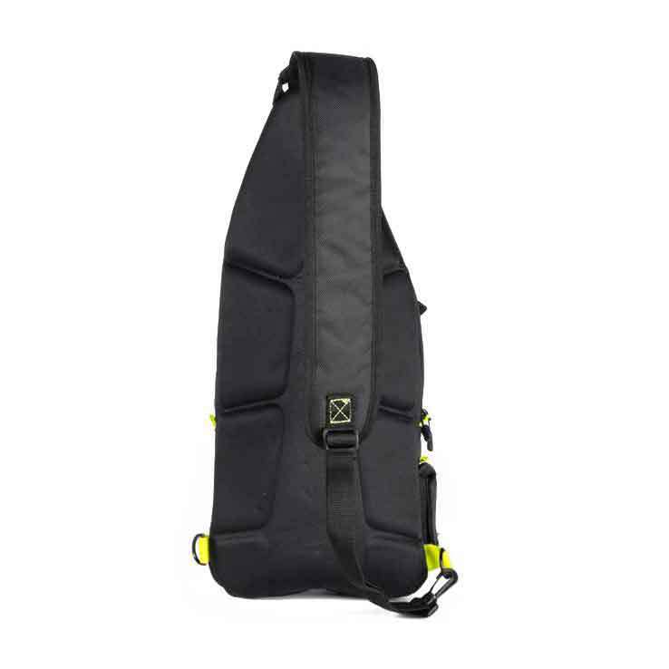 Spiderwire Black Sling Tackle Pack Backpack W/ 1 Medium Box SPB004