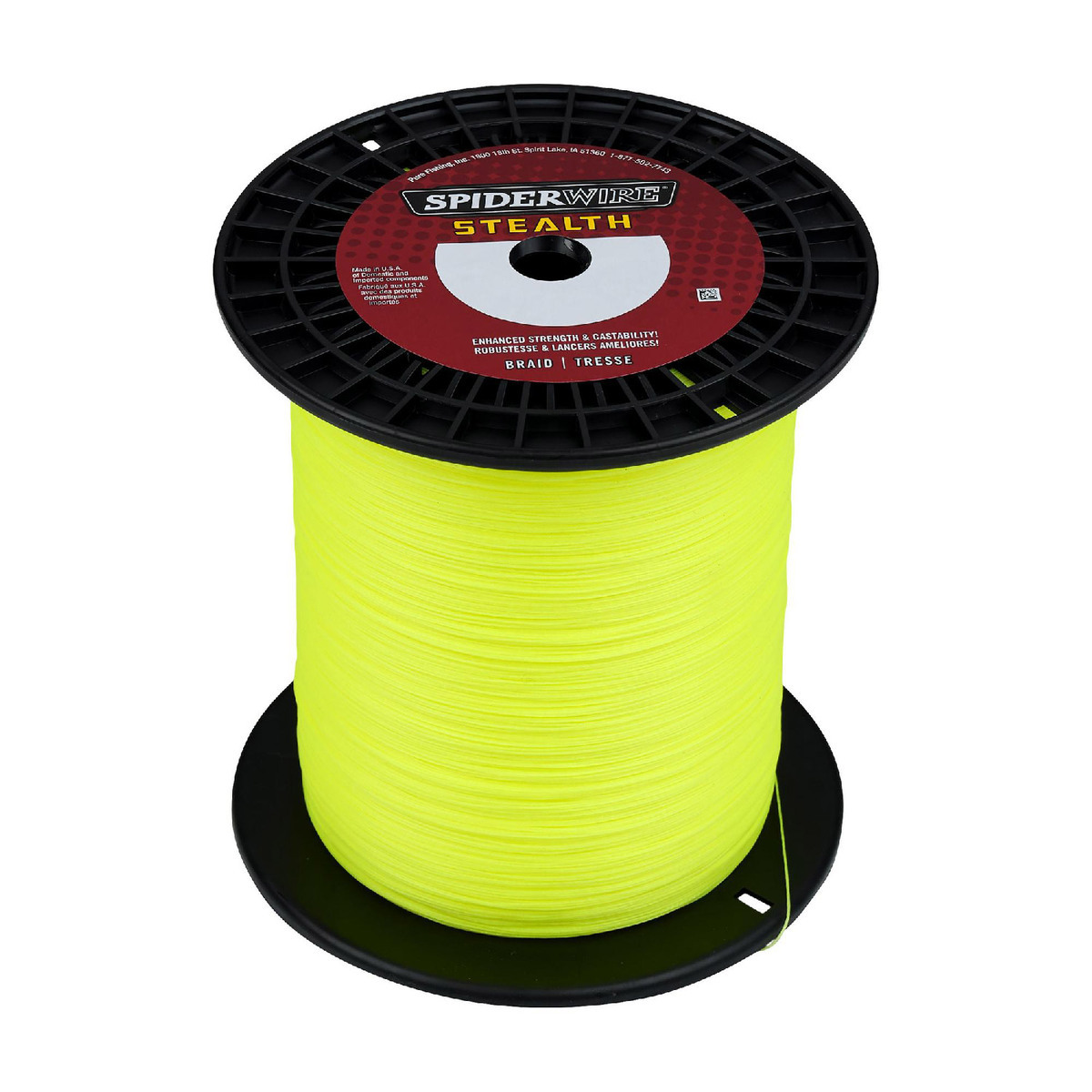 SpiderWire Stealth Braided Fishing Line - 30lb, Hi-Vis Yellow