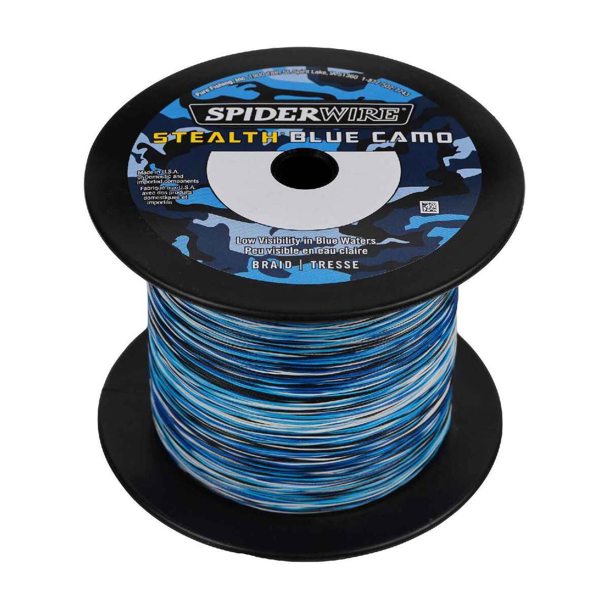 SpiderWire Stealth Blue Camo Braided Fishing Line SpiderWire Stealth Blue Camo Braided Fishing Line