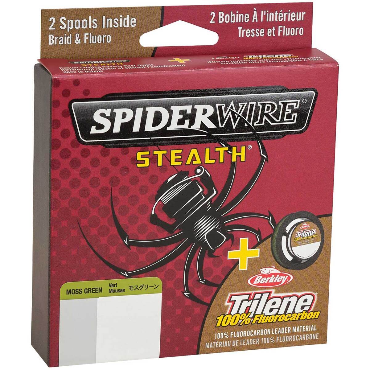 Spiderwire Stealth Tirlene Fluorocarbon Dual Braided Fishing Line Spiderwire Stealth Tirlene Fluorocarbon Dual Braided Fishing Line