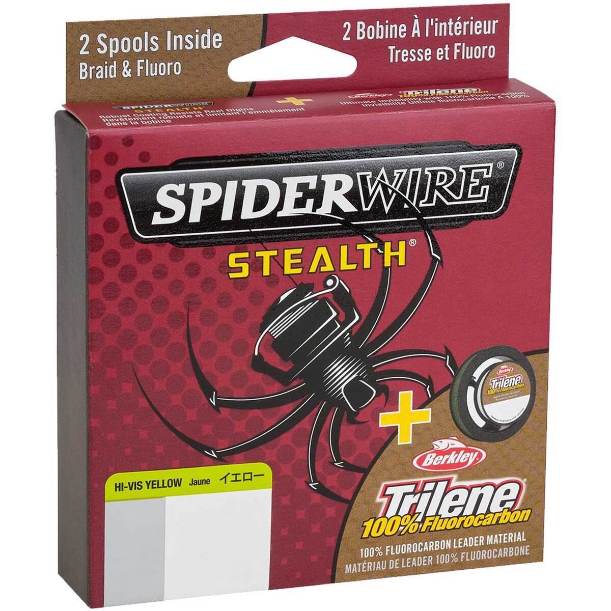 Spiderwire Stealth Tirlene Fluorocarbon Dual Braided Fishing Line Spiderwire Stealth Tirlene Fluorocarbon Dual Braided Fishing Line