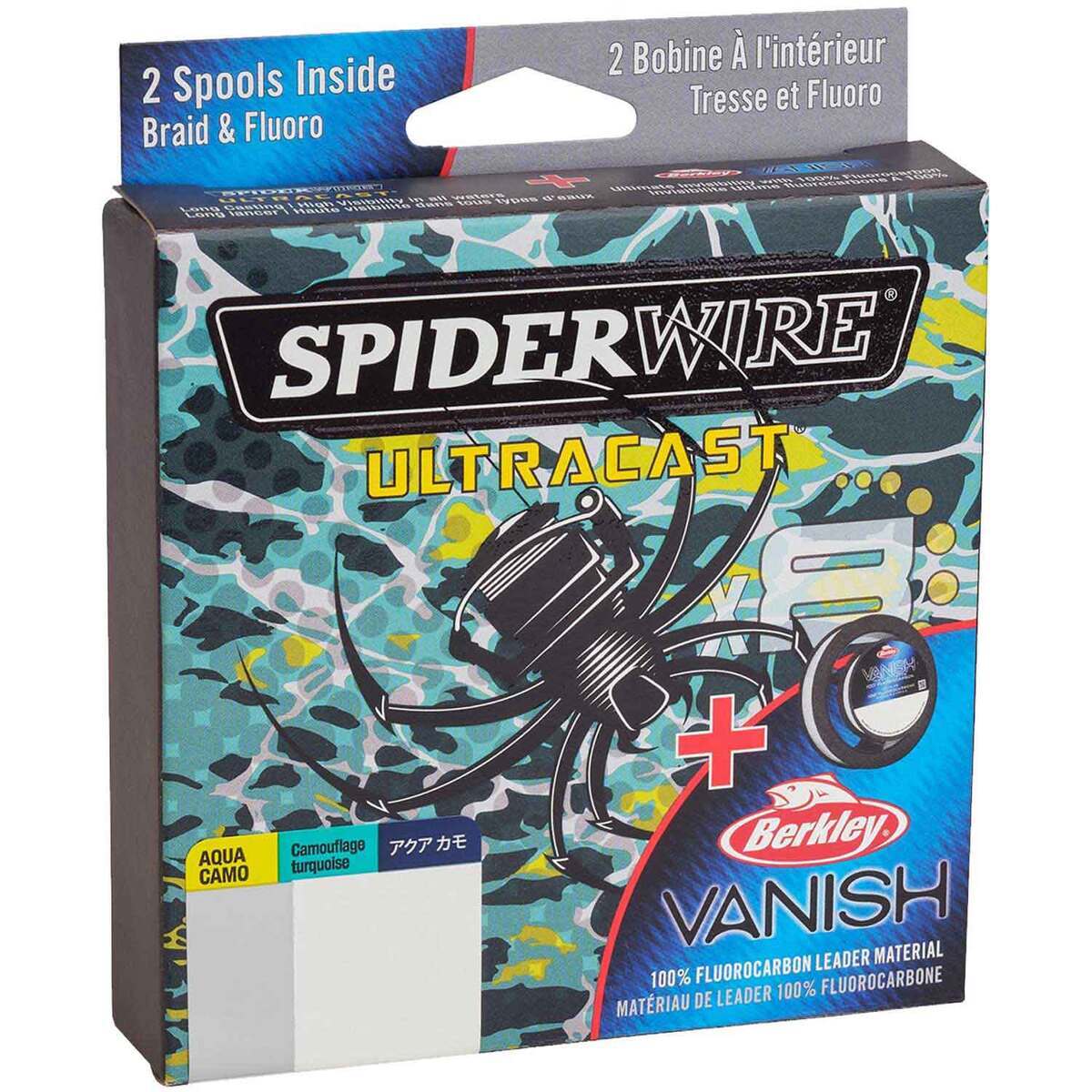 SpiderWire UltraCast Vanish Dual Spool Braided Line SpiderWire UltraCast Vanish Dual Spool Braided Line