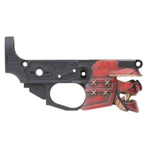 Spikes Tactical Rare Breed Samurai Black Anodized with Painted Front Stripped Lower Rifle Receiver