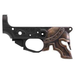 Spikes Tactical Rare Breed Spartan Black Anodized with Painted Front Stripped Lower Rifle Receiver