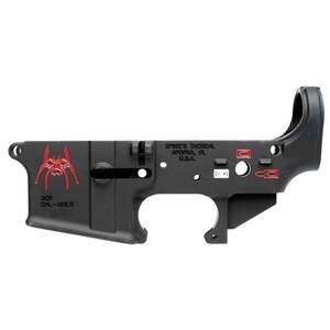 Spikes Tactical Spider Black Anodized with Color Fill Stripped Lower Rifle Receiver