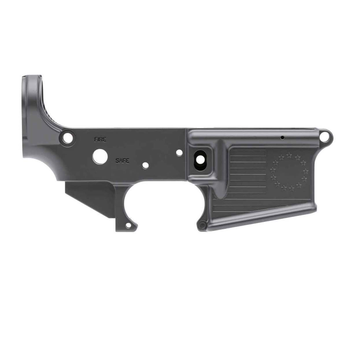 Spikes Tactical Betsy Ross Flag Black Open Stripped Lower Receiver Spikes Tactical Betsy Ross Flag Black Open Stripped Lower Receiver
