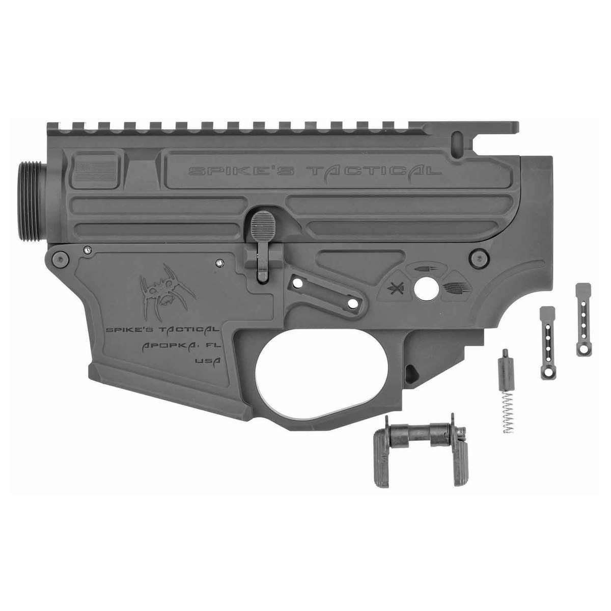 Spikes Tactical Gen II Upper/Lower 9mm Luger Billet Receiver Set - Glock Magazine Spikes Tactical Gen II Upper/Lower 9mm Luger Billet Receiver Set - Glock Magazine