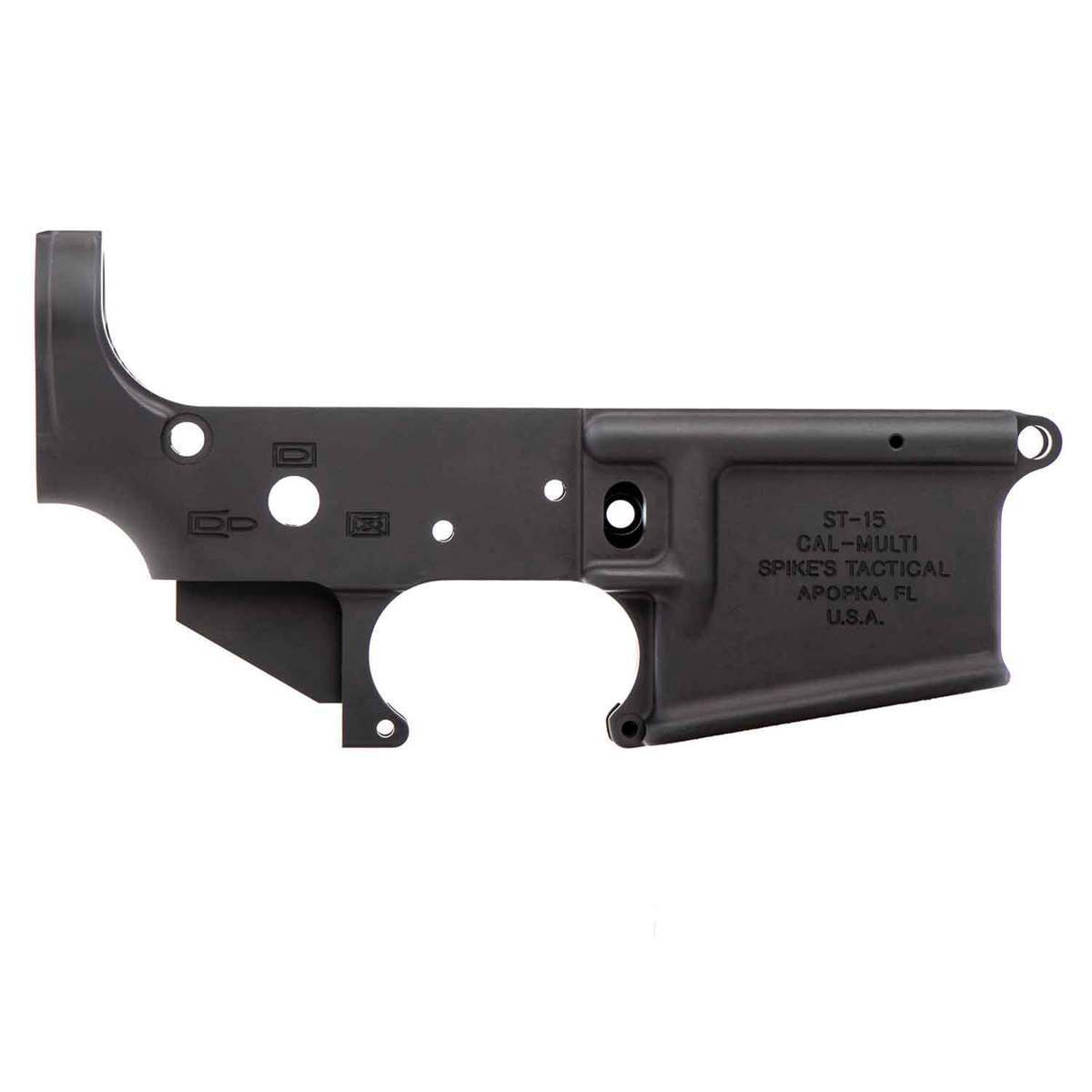 Spikes Tactical No Logo Black Open Stripped Lower Receiver Spikes Tactical No Logo Black Open Stripped Lower Receiver