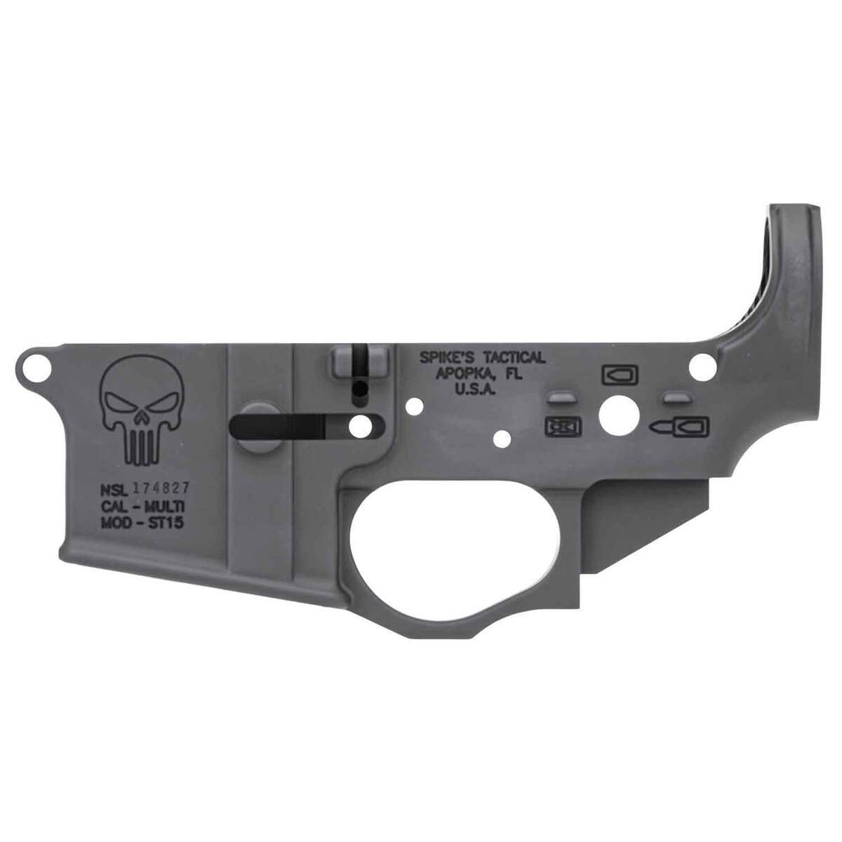 Spikes Tactical Punisher Black Stripped Lower Receiver Spikes Tactical Punisher Black Stripped Lower Receiver