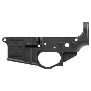Spikes Tactical Water Boarding Instructor Black Anodized Stripped Lower Rifle Receiver