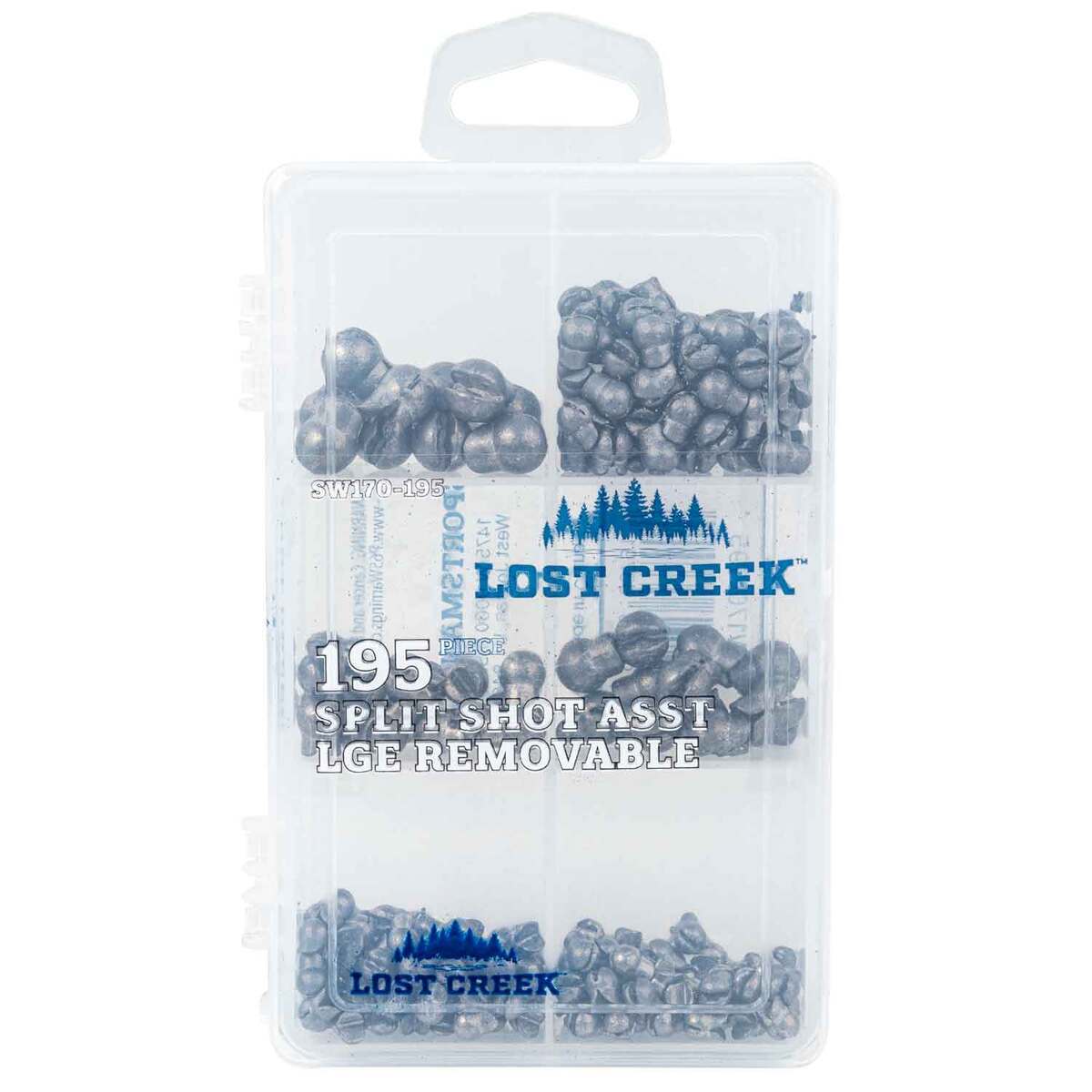 Lost Creek Removable Splitshot Assortment - 195 Pack | Sportsman's ...