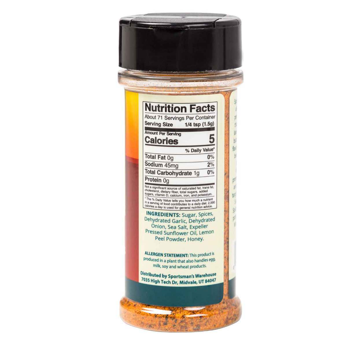 Sportsman's Gourmet Baby Back Rib Rub - 3.75oz Sportsman's Gourmet Baby Back Rib Rub - 3.75oz