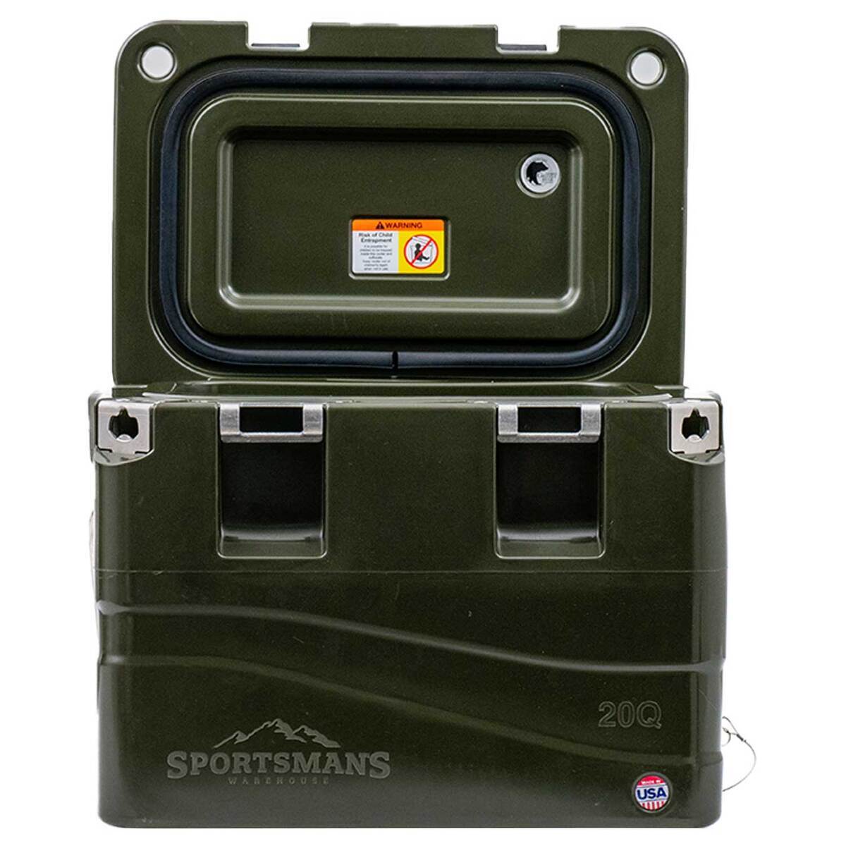 Sportsman's Warehouse 20 Quart Hard Cooler - Green - Green Sportsman's Warehouse 20 Quart Hard Cooler - Green - Green