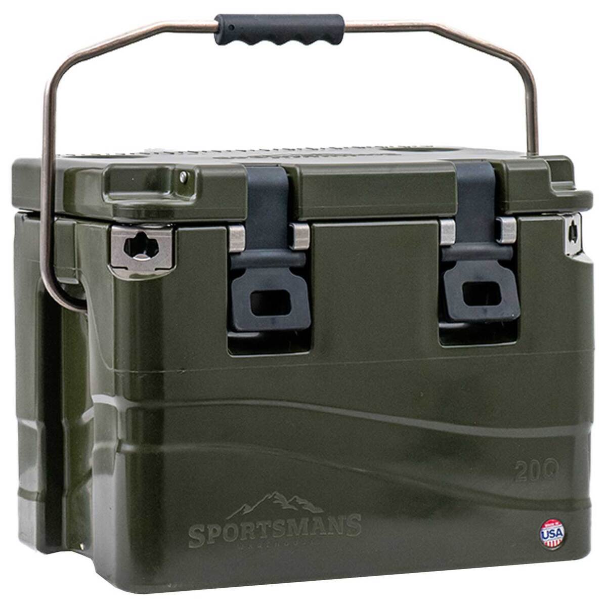 Sportsman's Warehouse 20 Quart Hard Cooler - Green - Green Sportsman's Warehouse 20 Quart Hard Cooler - Green - Green