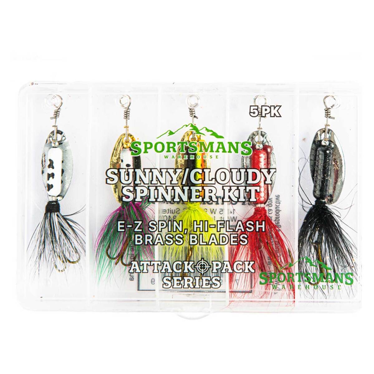 Sportsman's Warehouse Attack Pack Series Spinner Kit - Sunny-Cloudy ...