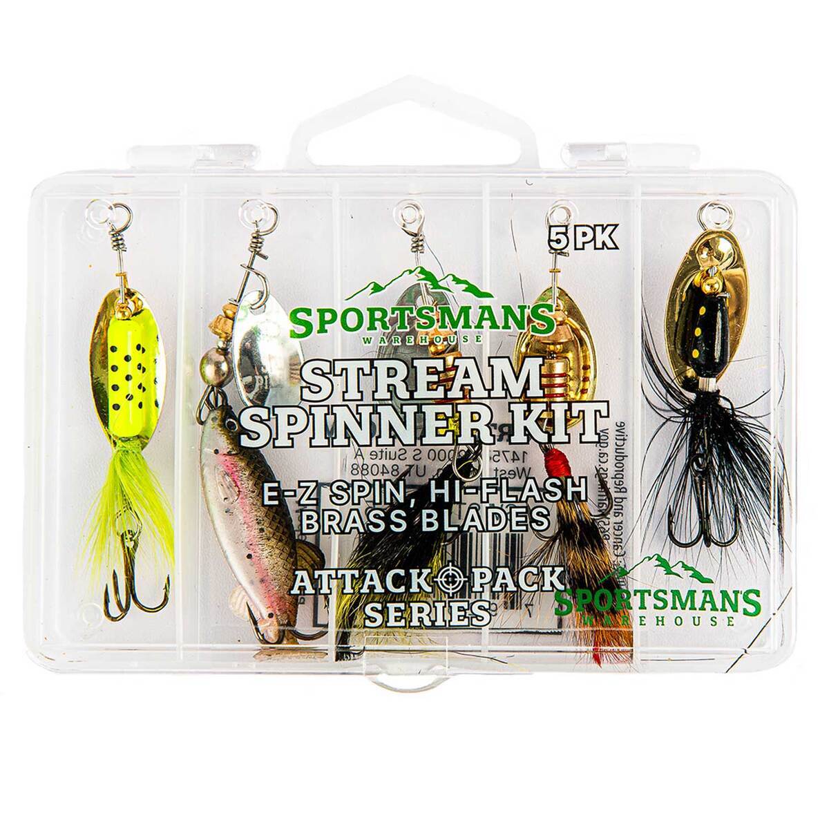 Kit Check Spinner Sportsman's Warehouse Attack Pack Spinner Kit 5pc - Stream, 5pk ...