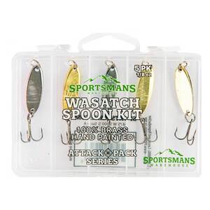 Sportsman's Warehouse Attack Pack Spoon Lure Kit - 5pk - Wasatch Spoon Sportsman's Warehouse Attack Pack Spoon Lure Kit - 5pk - Wasatch Spoon
