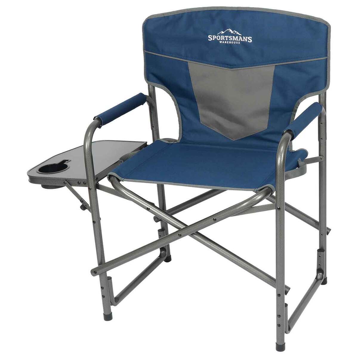 Sportsman's Warehouse Director's Chair with Side Table - Blue - Blue One Size Sportsman's Warehouse Director's Chair with Side Table - Blue - Blue One Size