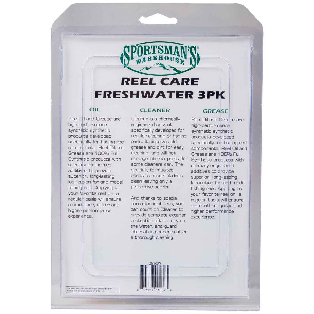 Sportsman's Warehouse Freshwater Reel Care Kit - 3 Pack Sportsman's Warehouse Freshwater Reel Care Kit - 3 Pack